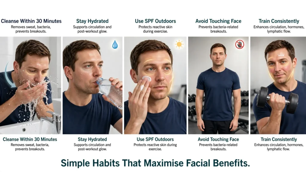 Simple habits that improve facial skin health Image