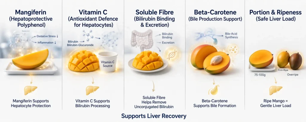 Mango compounds supporting liver recovery in jaundice Image