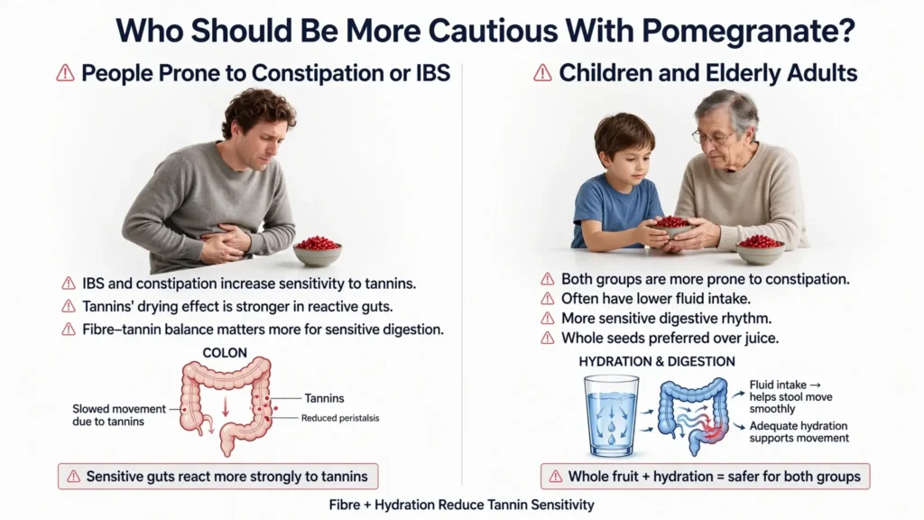 Pomegranate safety tips for IBS, kids, and seniors Image