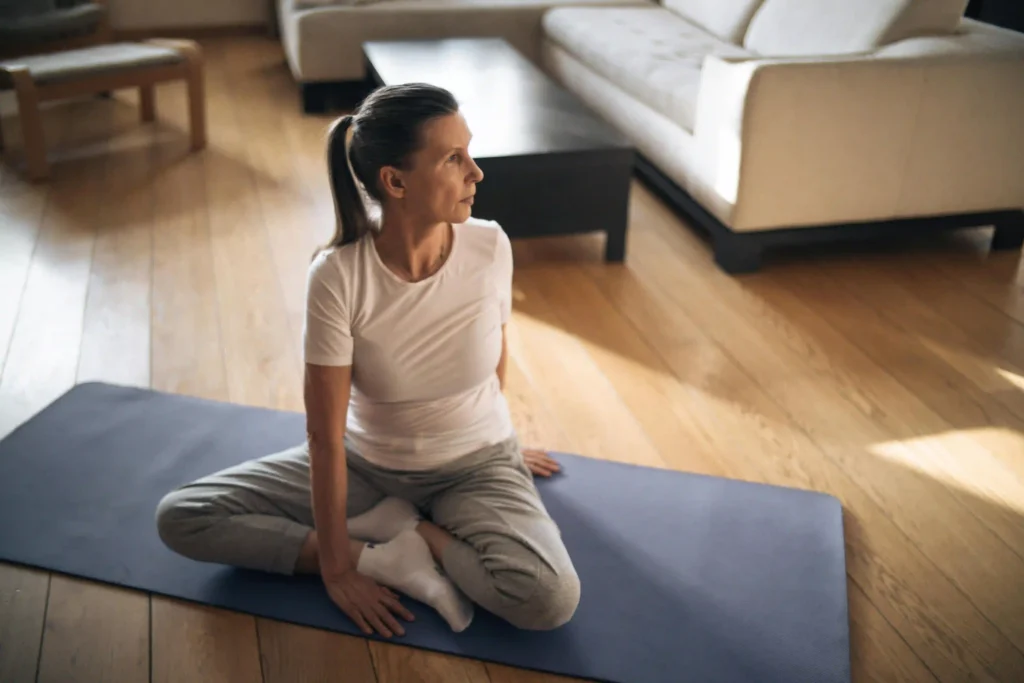 Women doing exercise Image