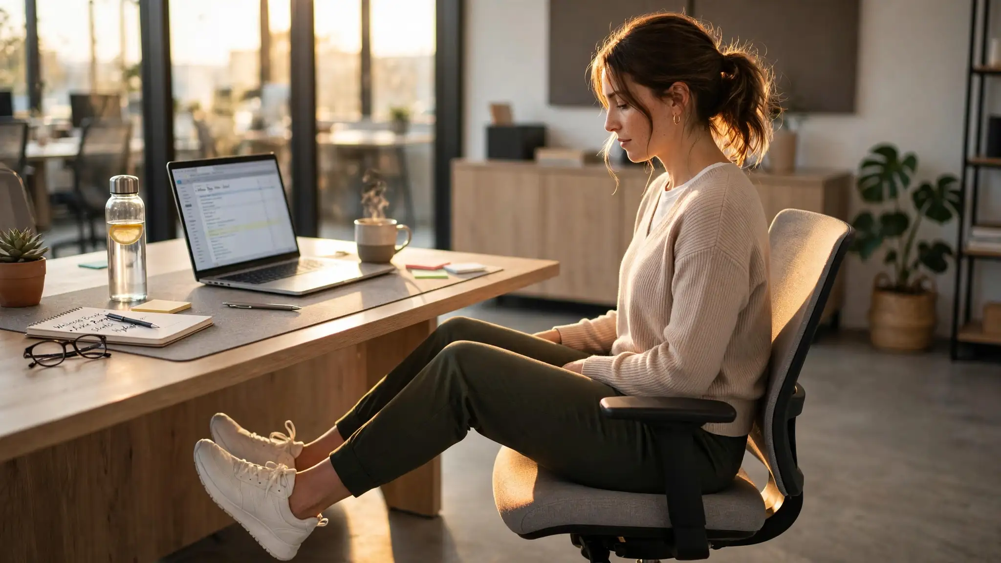 Desk Exercises for Sciatica Pain Image