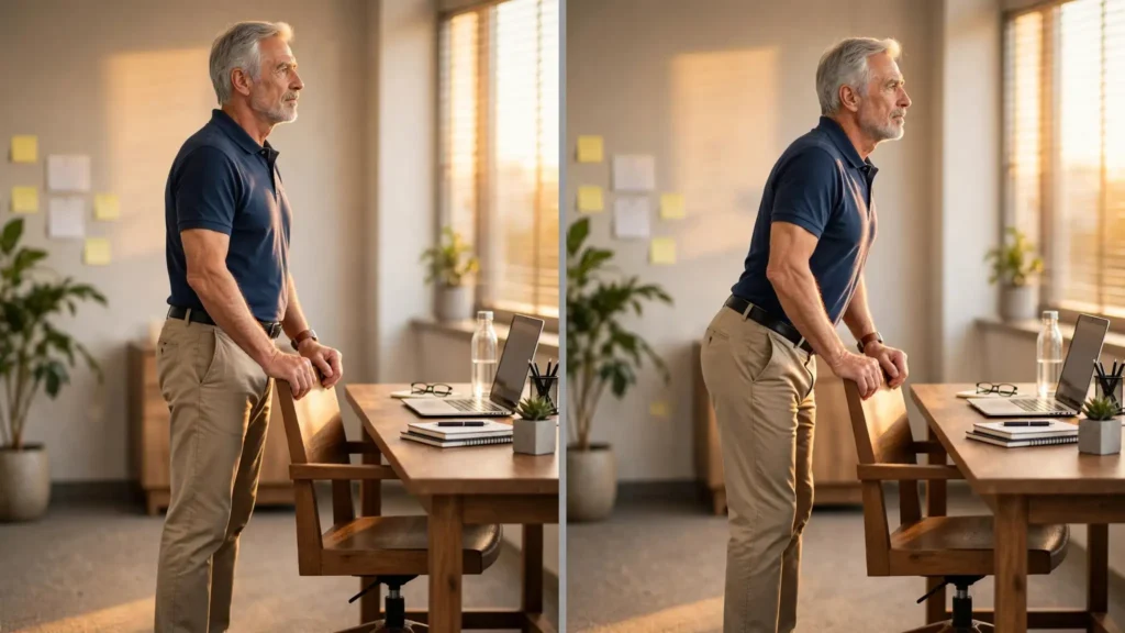 Glute Bridge Break (Standing-Assisted) Image