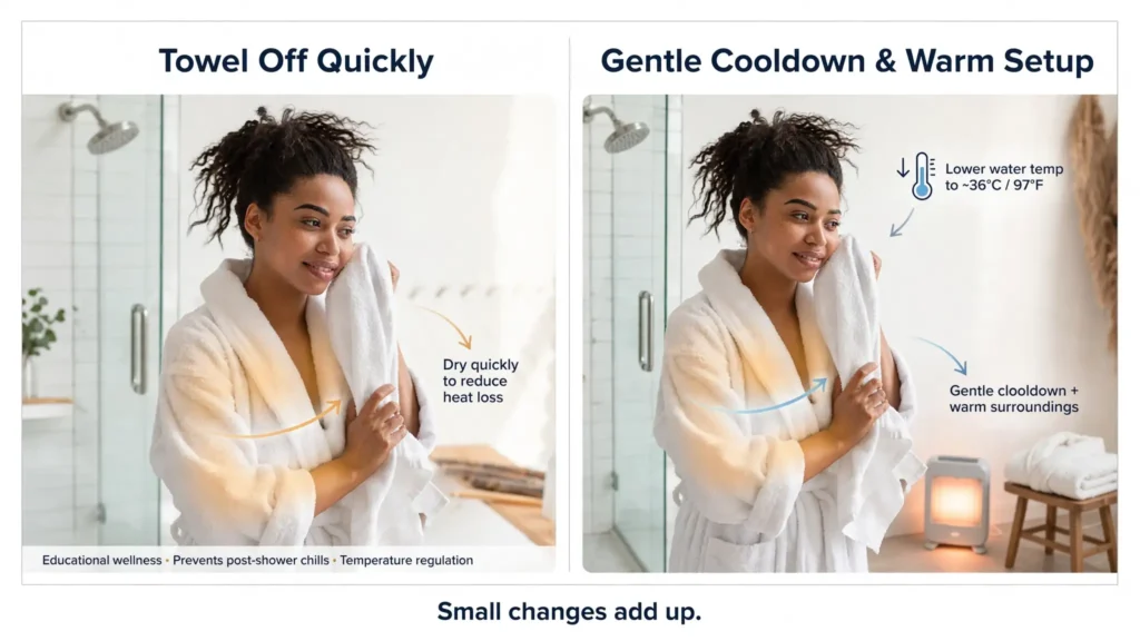 Post shower tips to reduce chills and stay warm Image