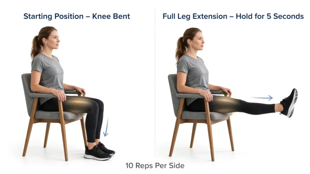 Seated Leg Extensions Image