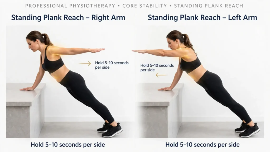 Standing Plank Reach exercise  Image