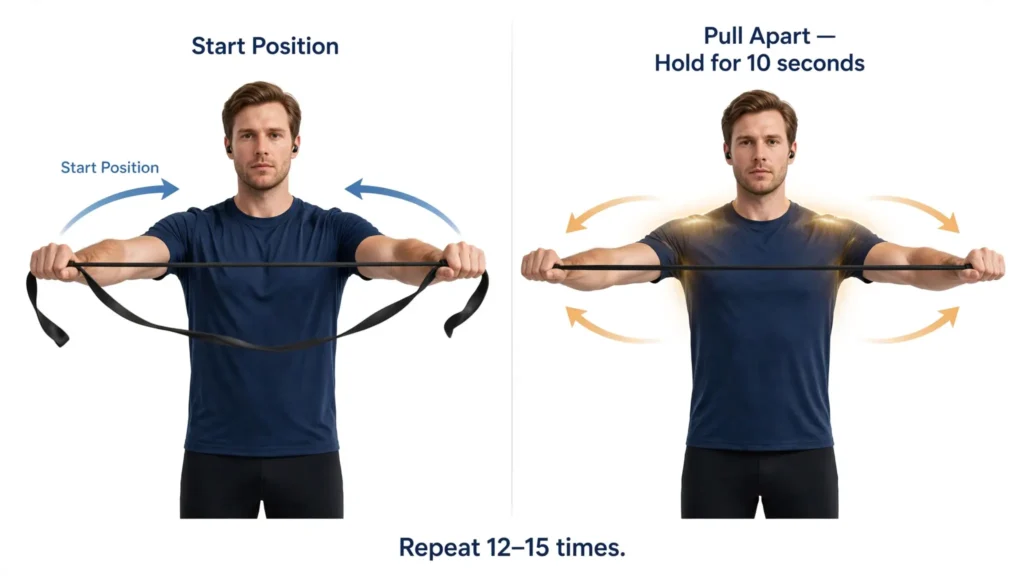 Band pull‑apart start and pull position Image