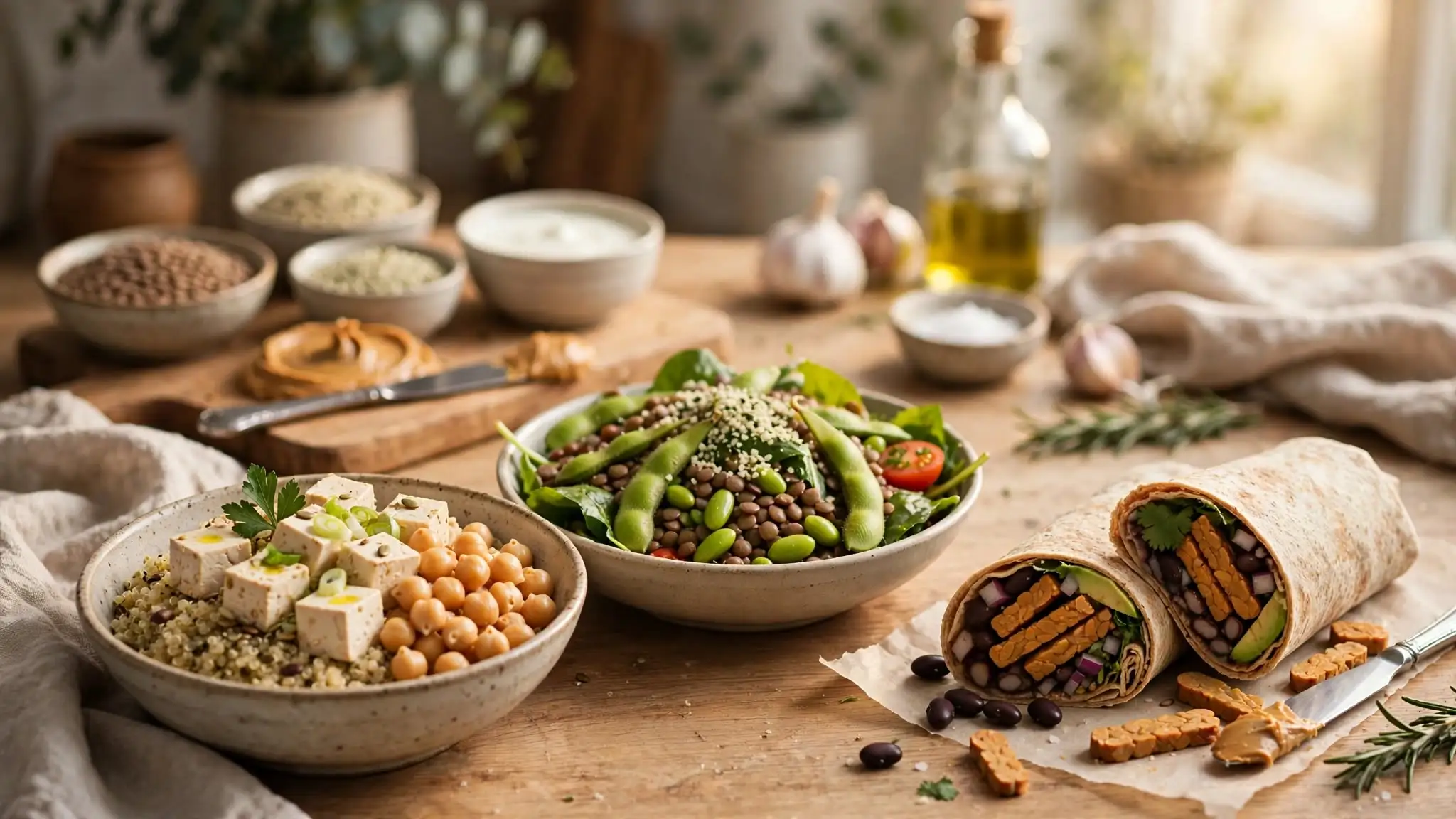 10 Most High Protein Plant-Based Foods Image
